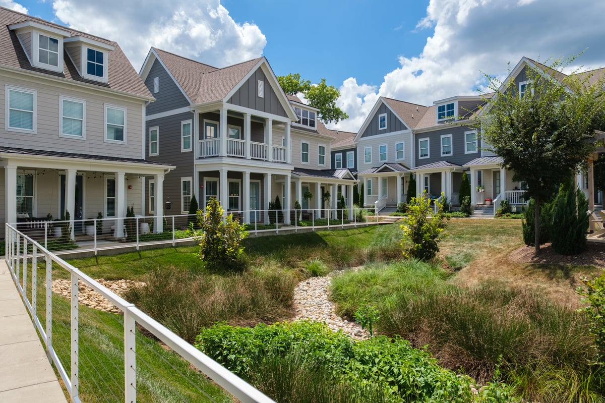 Well-maintained homes and neighborhood streets in a welcoming community