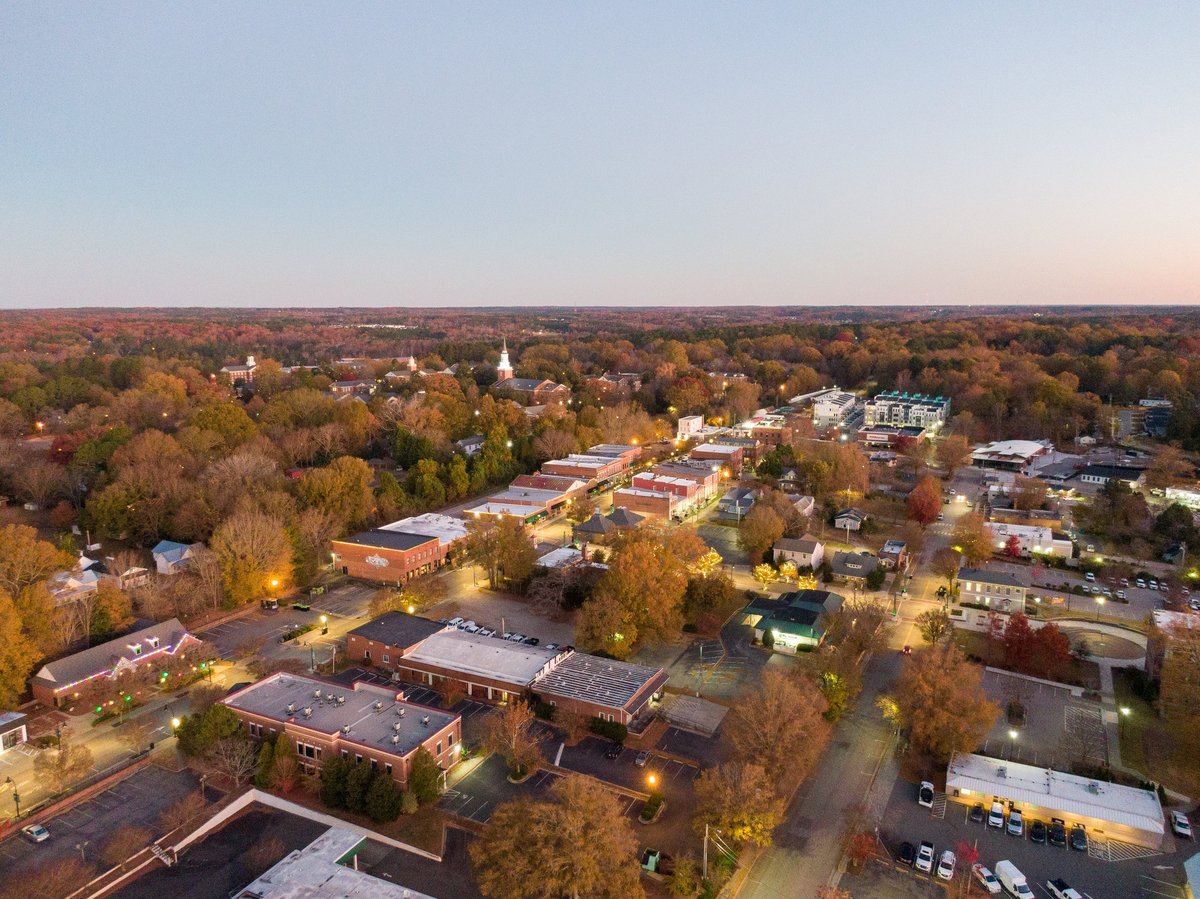 Historic Old Town Clovis with charming brick buildings, boutique shops, and tree-lined streets